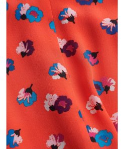 Rebecca Taylor Sakura Sleeveless V-Neck Silk Dress