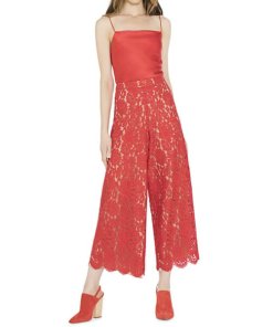Alice + Olivia Olsen Floral Guipure Lace Culottes