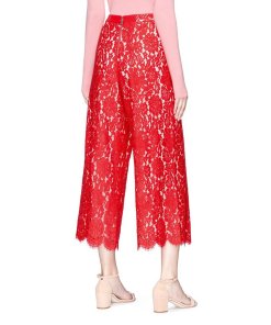 Alice + Olivia Olsen Floral Guipure Lace Culottes