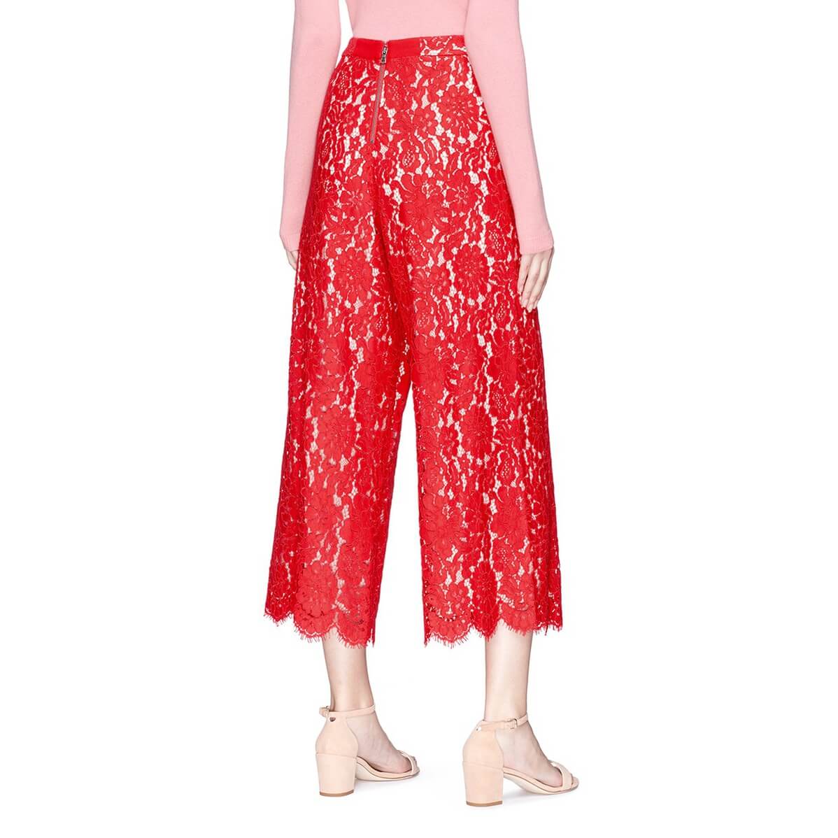 Alice + Olivia Olsen Floral Guipure Lace Culottes