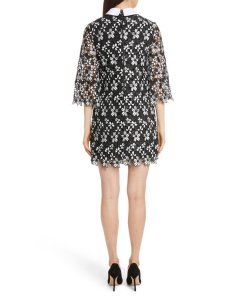 Alice + Olivia Debra Collared Lace Tunic Dress