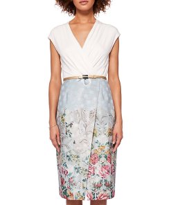 Ted Baker Macal Patchwork Wrap Dress