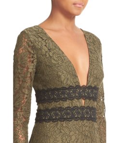 Viera Double V-Neck Lace Dress