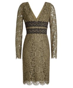 Viera Double V-Neck Lace Dress