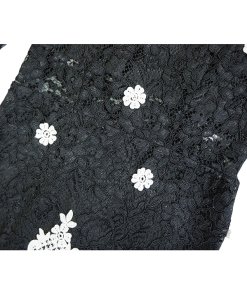 Alexis Helina Mockneck Lace Midi Dress