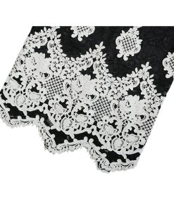 Alexis Helina Mockneck Lace Midi Dress