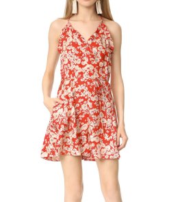 Rebecca Taylor Cherry Blossom Print Silk Romper