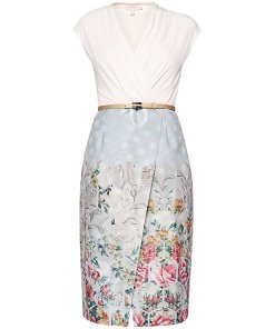 Ted Baker Macal Patchwork Wrap Dress