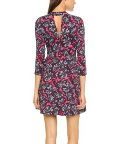 Rebecca Taylor Mystic Long-Sleeve Mockneck Dress