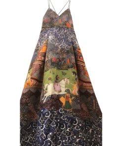 Alice + Olivia Marilla Enchantress Landscape Strappy Gown