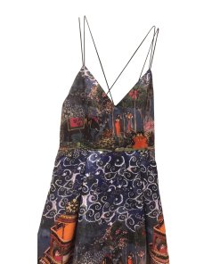 Alice + Olivia Marilla Enchantress Landscape Strappy Gown