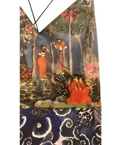 Alice + Olivia Marilla Enchantress Landscape Strappy Gown