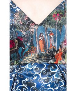 Alice + Olivia Marilla Enchantress Landscape Strappy Gown