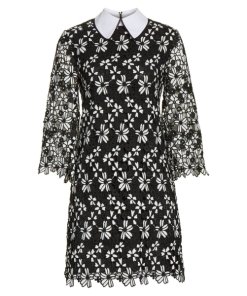 Alice + Olivia Debra Collared Lace Tunic Dress