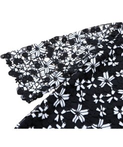 Alice + Olivia Debra Collared Lace Tunic Dress