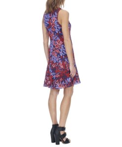 Rebecca Taylor Printed Sleeveless Flare Dress