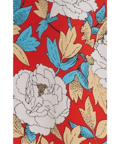Diane von Furstenberg Boswell Poppy Floral Silk Midi Wrap Skirt