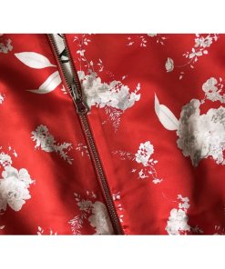 Alice + Olivia Lonnie Reversible Floral Print Bomber Jacket