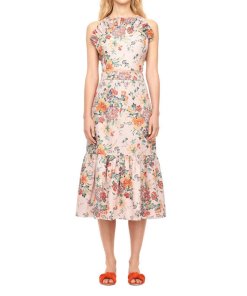 Rebecca Taylor Marlena Ruffled Floral Skirt