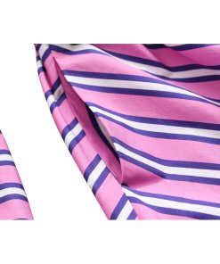 Maje Renali Belted Striped Cotton Shirtdress