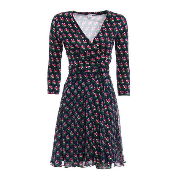 Diane von Furstenberg Irina Silk Jersey Wrap Dress  evaChic