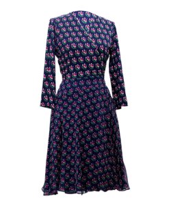 Diane von Furstenberg Irina Zen Flora Printed Silk Wrap Dress