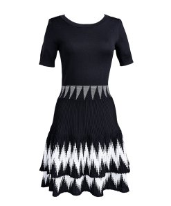 Maje Ralia Knit Skater Dress