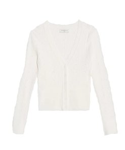 Sandro Nao Inlaid Flowers Cardigan