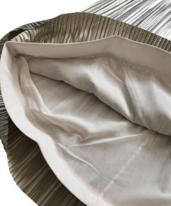 Alice + Olivia Mikaela Metallic Pleated Skirt