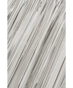 Alice + Olivia Mikaela Metallic Pleated Skirt