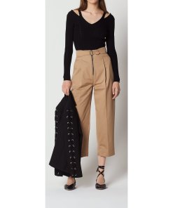 Sandro Nolwene Eyelet-Detail Cutout Sweater