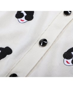 Alice + Olivia Stacey Emoji Embroidered Cardigan
