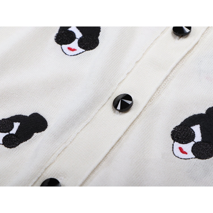Alice + Olivia Stacey Emoji Embroidered Cardigan – evaChic