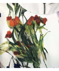 Alice + Olivia Kirby Cap Sleeve Floral Ruffle Dress