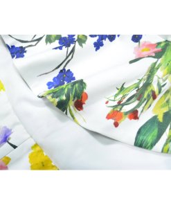 Alice + Olivia Kirby Cap Sleeve Floral Ruffle Dress