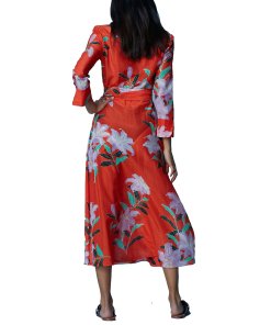Diane von Furstenberg Argos Clementine Collared Wrap Dress