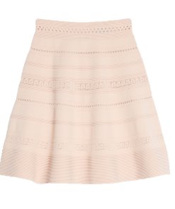 Sandro Ophelia Crisscross-Band Eyelet Top & Enor Skater Skirt