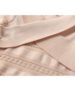 Sandro Ophelia Crisscross-Band Eyelet Top & Enor Skater Skirt