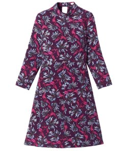 Rebecca Taylor Mystic Long-Sleeve Mockneck Dress
