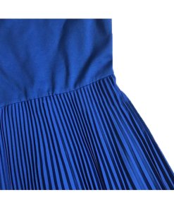 Alice + Olivia Ilaria Off-the-Shoulder Jersey & Plissé Chiffon Dress