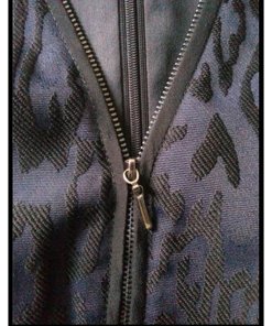 Rebecca Taylor Leopard Jacquard Zip Front Dress