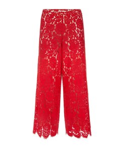 Alice + Olivia Olsen Floral Guipure Lace Culottes