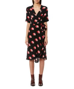 Ganni Harley Crepe Wrap Dress
