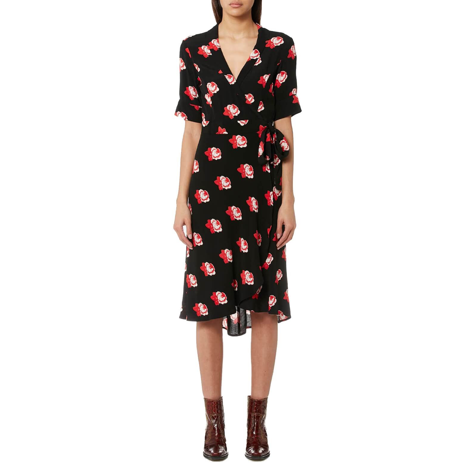 Ganni Harley Crepe Wrap Dress
