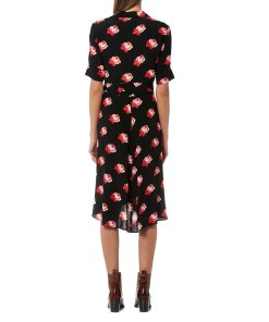 Ganni Harley Crepe Wrap Dress