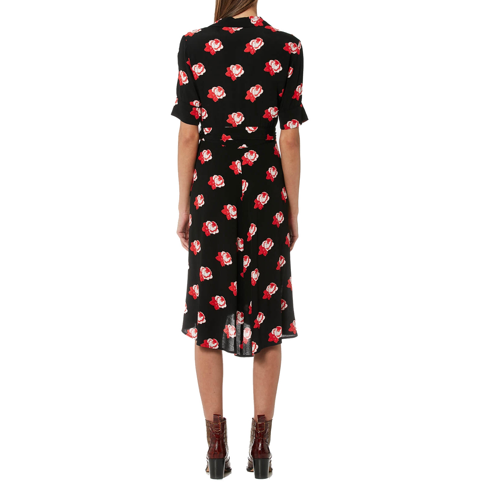 Ganni Harley Crepe Wrap Dress evaChic Ganni Harley Crepe Wrap Dress evaChic