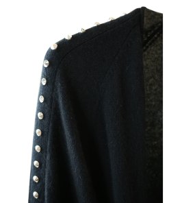Zadig & Voltaire Lemmy Studded Wool-Blend Wrap Cardigan