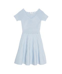 Sandro Meissa Short-Sleeve Fit & Flare Knit Dress