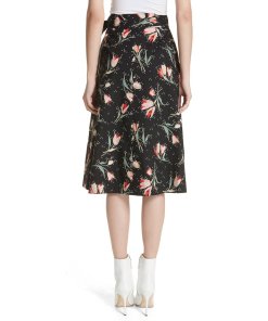 Rebecca Taylor Floral Ikat Wrap Skirt