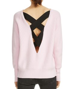 Maje Moon Crisscross-Back Sweater